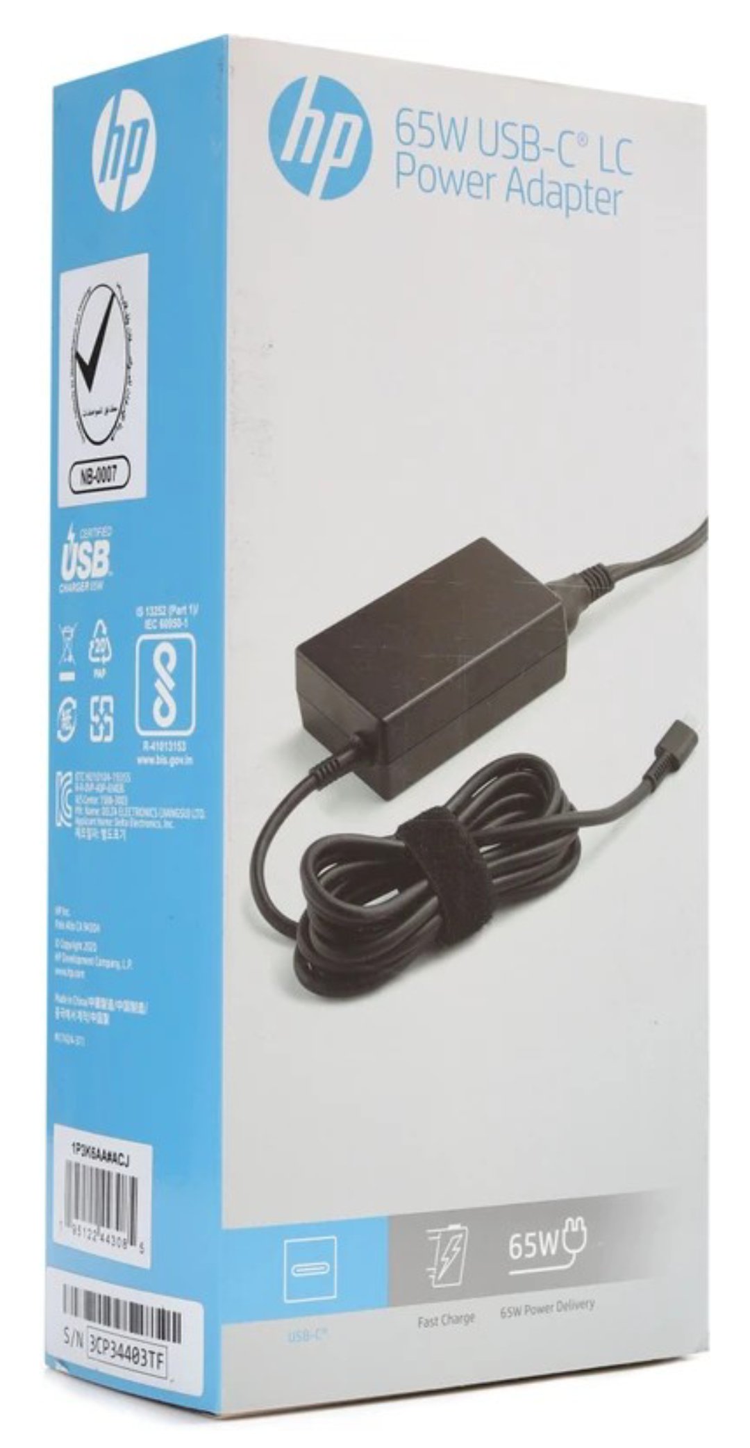 HP 65 W USB-C TYPE LC 1P3K6AA#ACJ 65 W Adapter (Power Cord Included) - Image 2