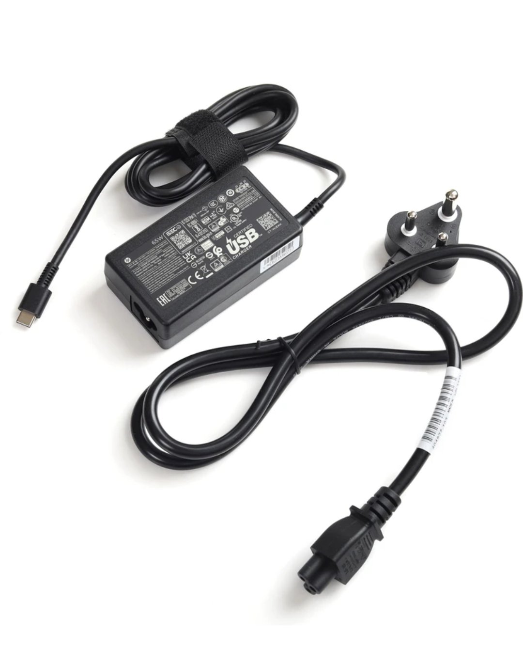 HP 65 W USB-C TYPE LC 1P3K6AA#ACJ 65 W Adapter (Power Cord Included)