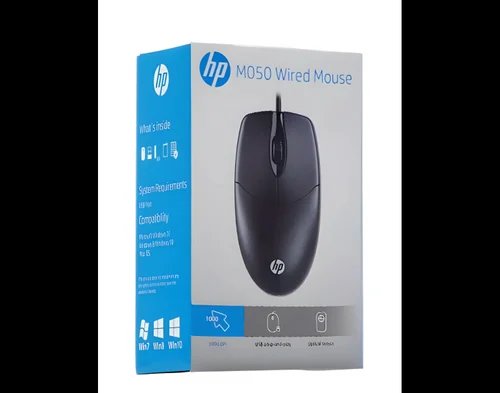 HP M050 3 Button Wired USB Mouse, 1200 DPI, Ergonomic Design, Optical Engine, 1 Year Warranty (Black) - Image 5